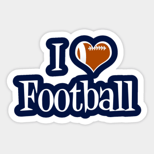 I Love Football Sticker